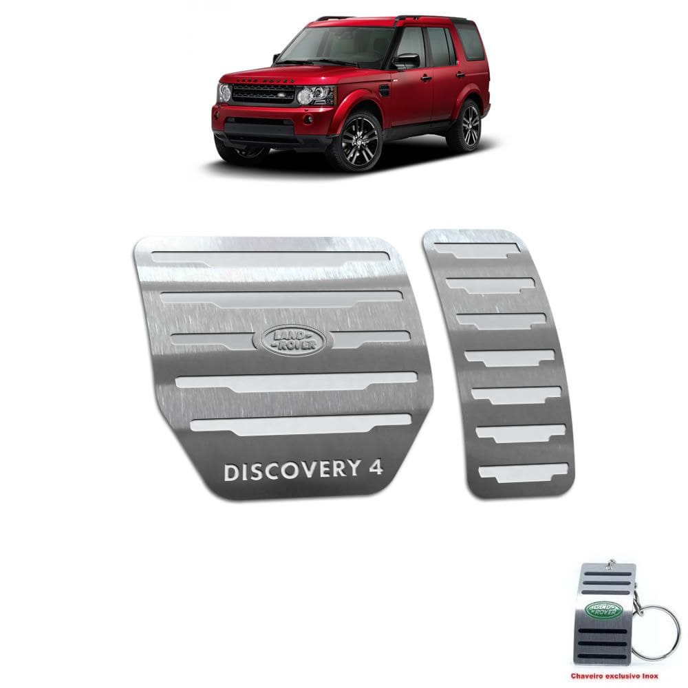 Pedaleira Land Rover Discovery 4 Automático 2009 Até 2016 Aço Inox