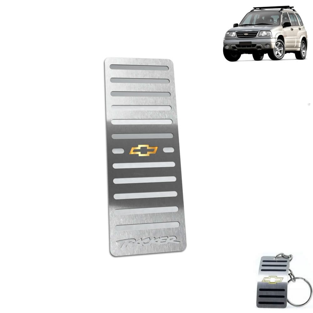 Descanso De Pé Chevrolet Tracker 2001 Até 2009 Aço Inox