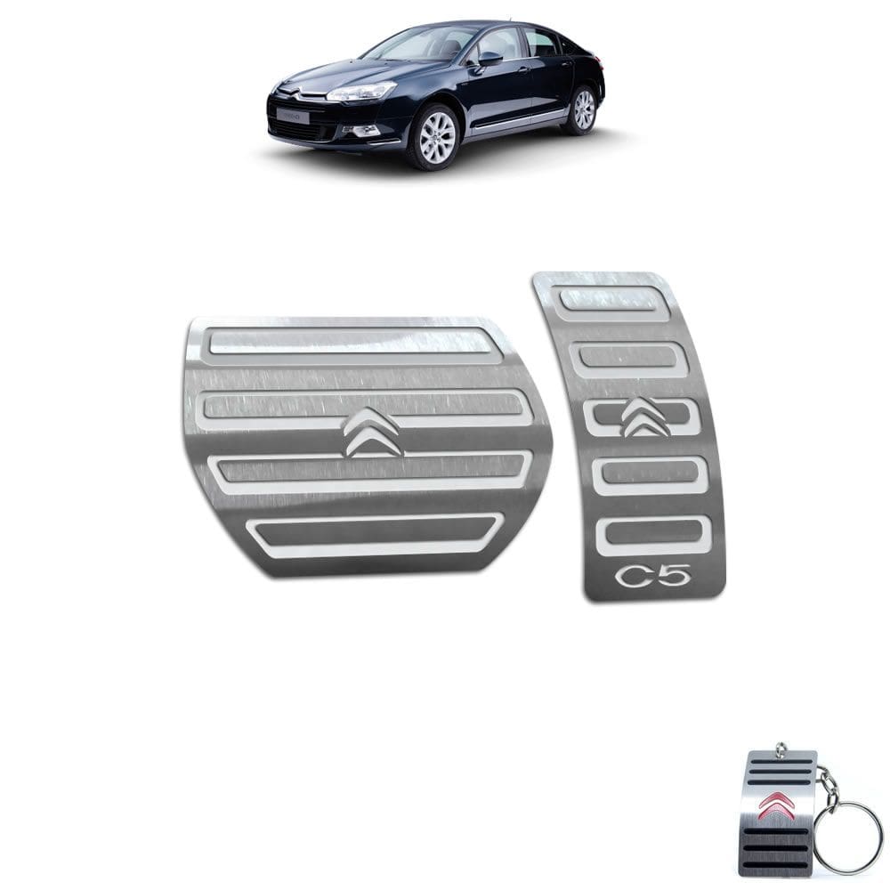 Pedaleira Citroen C5 Automatico Todos Os Modelos Aço Inox