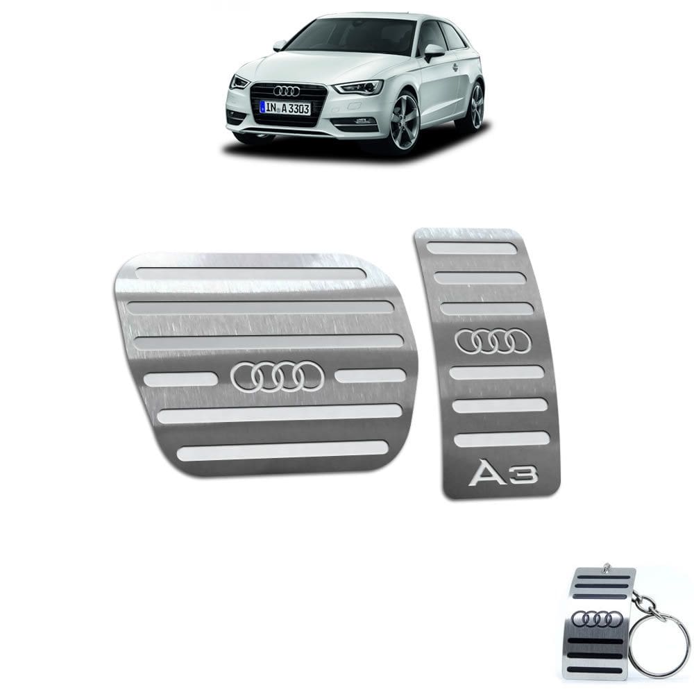 Pedaleira Automático Audi A3 2014 Até 2019 Aço Inox