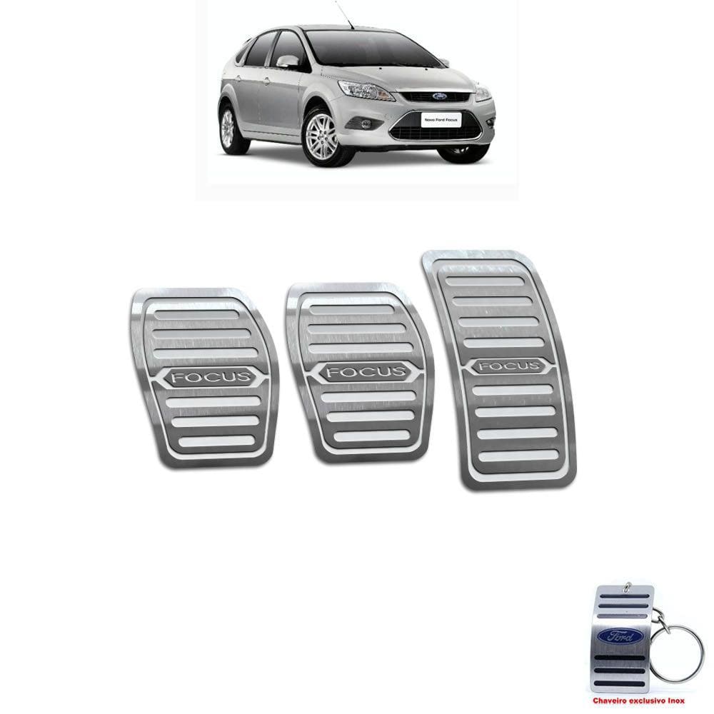 Pedaleira Manual Ford Focus 2009 Até 2013 Aço Inox
