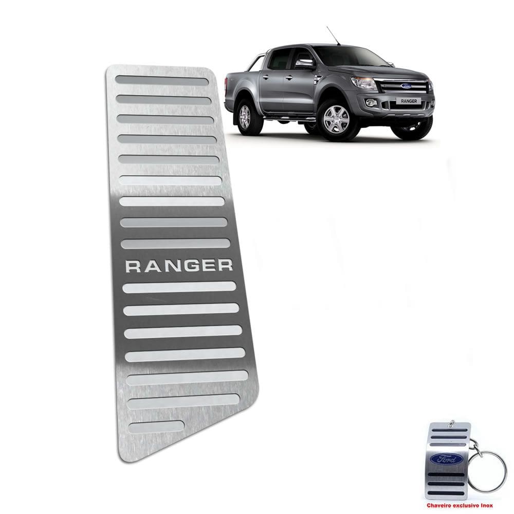 Descanso De Pé Ford Ranger 2013 Até 2016 Aço Inox