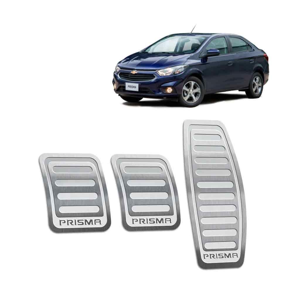 Pedaleira Manual Chevrolet Prisma 2013 Até 2019 Aço Inox