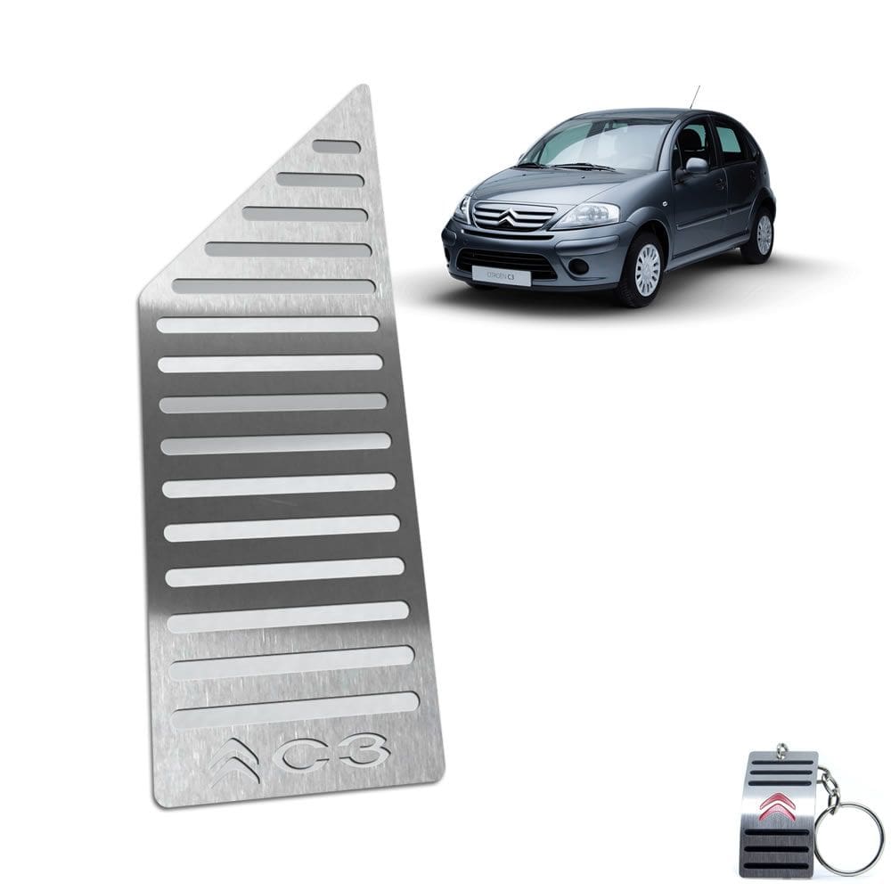 Descanso De Pé Citroen C3 2003 Até 2012 Aço Inox