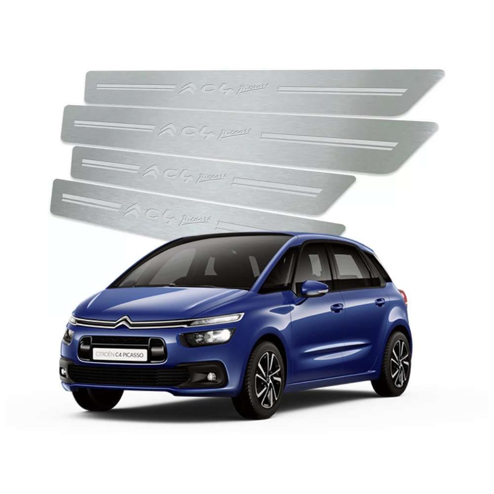 Soleira De Porta Citroen C4 Picasso 2016 Até 2019 Aço Inox