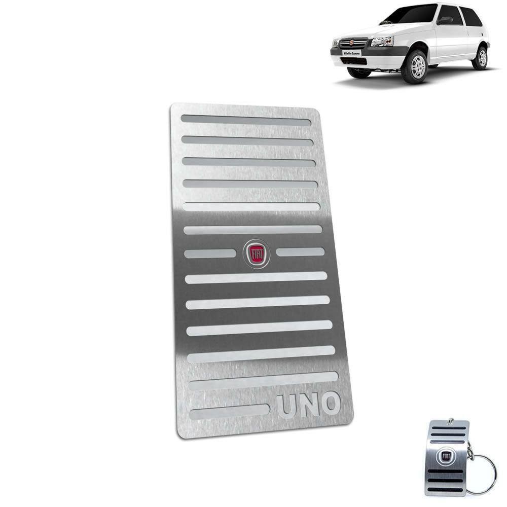 Descanso De Pé Fiat Uno 2004 Até 2011 Aço Inox
