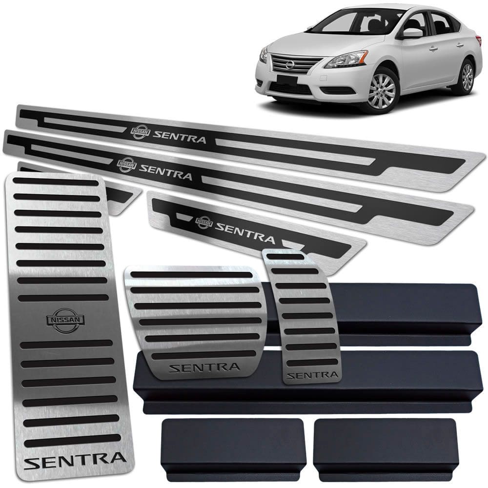Soleira Pedaleira Descanso Sentra 2014/2016 Auto Preto AR