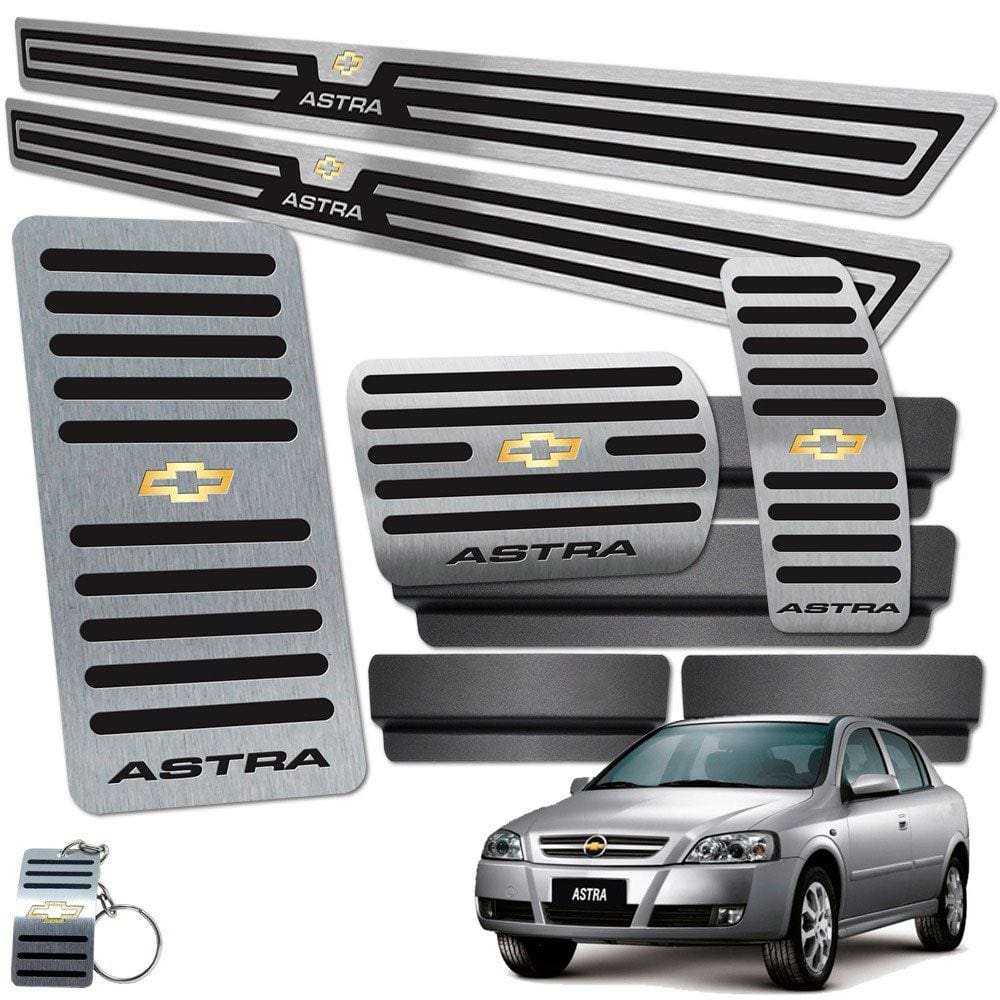 Descanso Pedaleira Automático Soleira Astra 2 Portas Preto