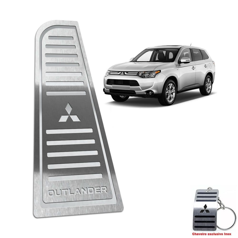 Descanso De Pé Mitsubishi Outlander 2014 Até 2017 Aço Inox