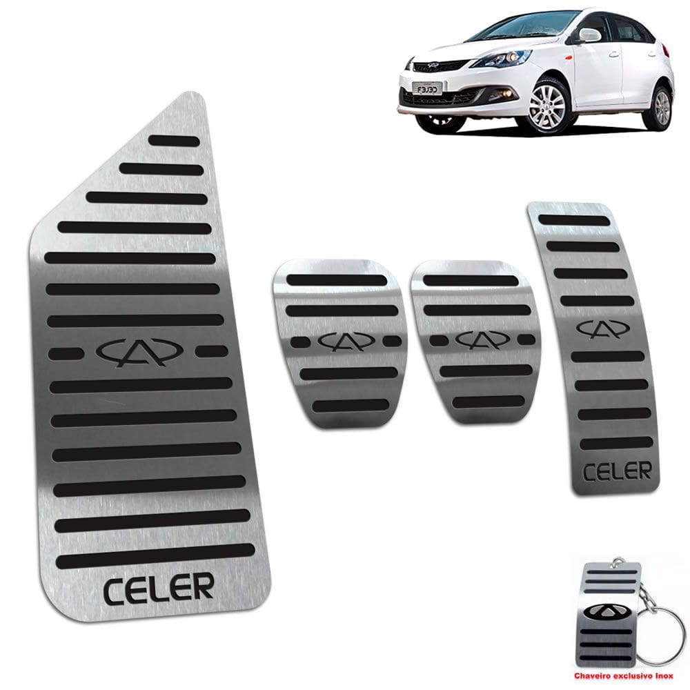 Pedaleiras Com Descanso Celer 2013 a 2018 Manual Preto