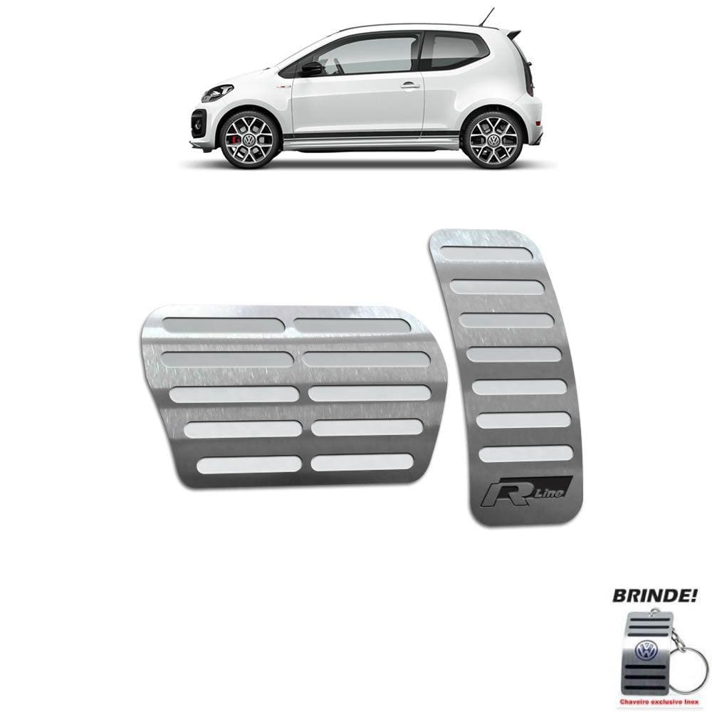 Pedaleiras Automático Volkswagen Up R-line Prata