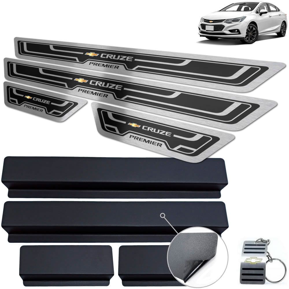 Soleiras Cruze Premier 2017 A 2020 Preto Alto Relevo