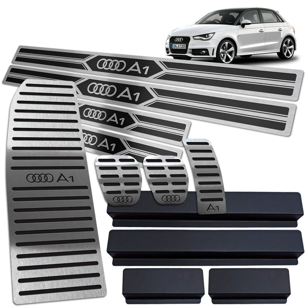Descanso Pedaleira Manual Soleira Audi A1 2011 2018 Preto 4P