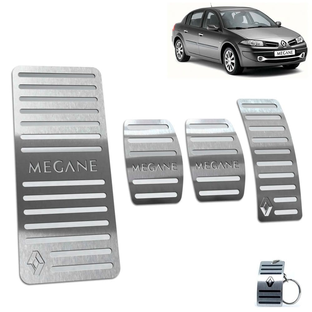 Pedaleira Com Descanso Megane 2006 A 2011 Manual Prata