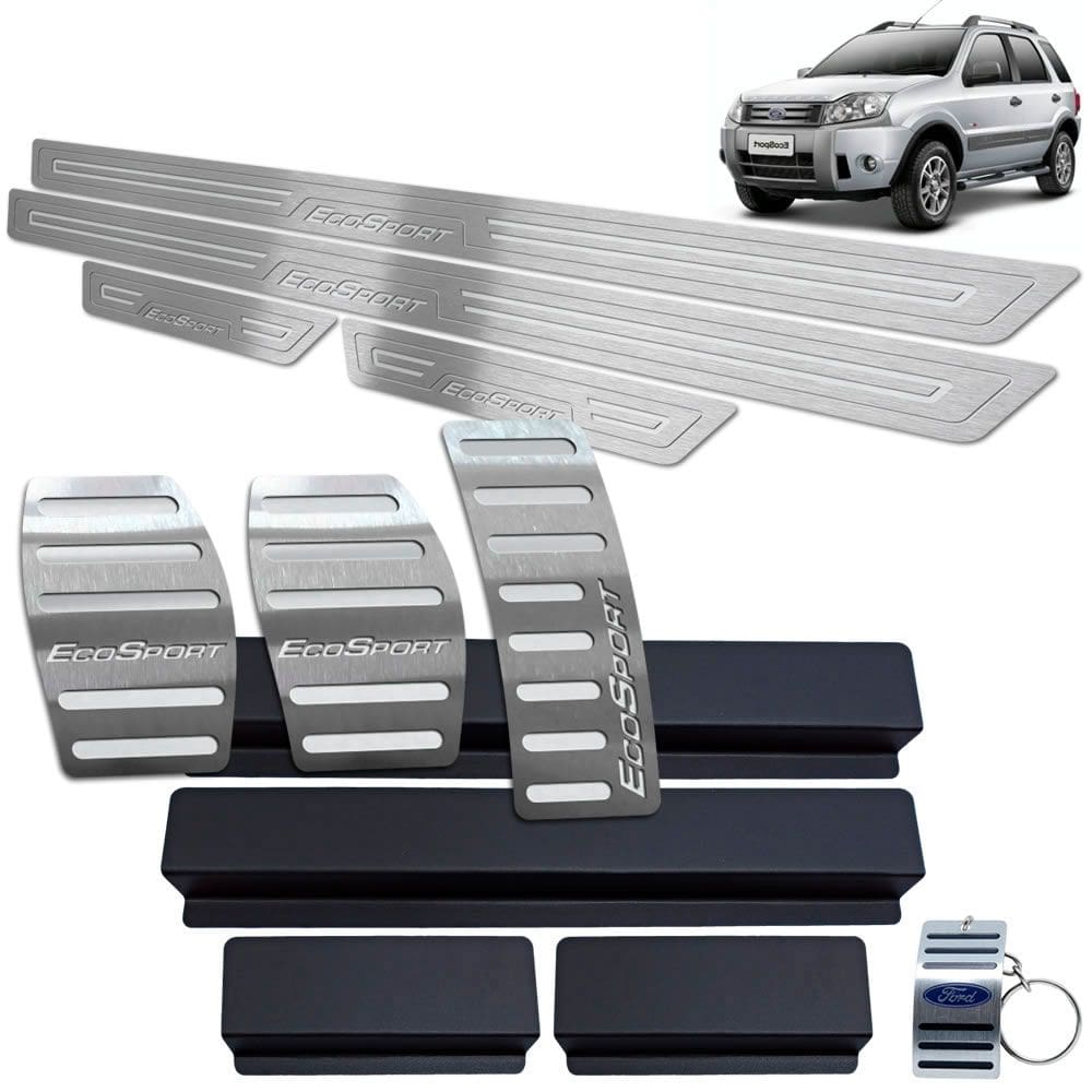 Soleira Pedaleira Manual Prata Ford Ecosport 2003 A 2012