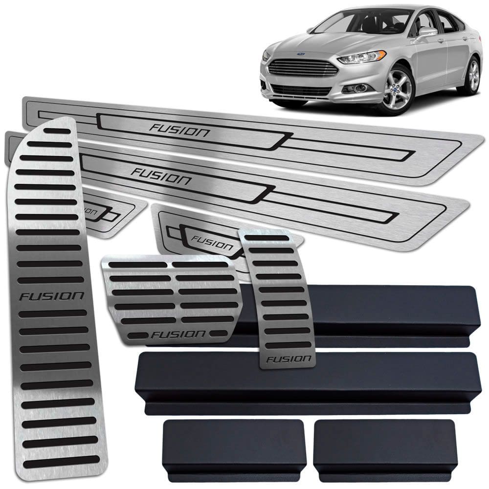 Descanso Pedaleira Soleira Ford Fusion 2013 A 2017 Preto