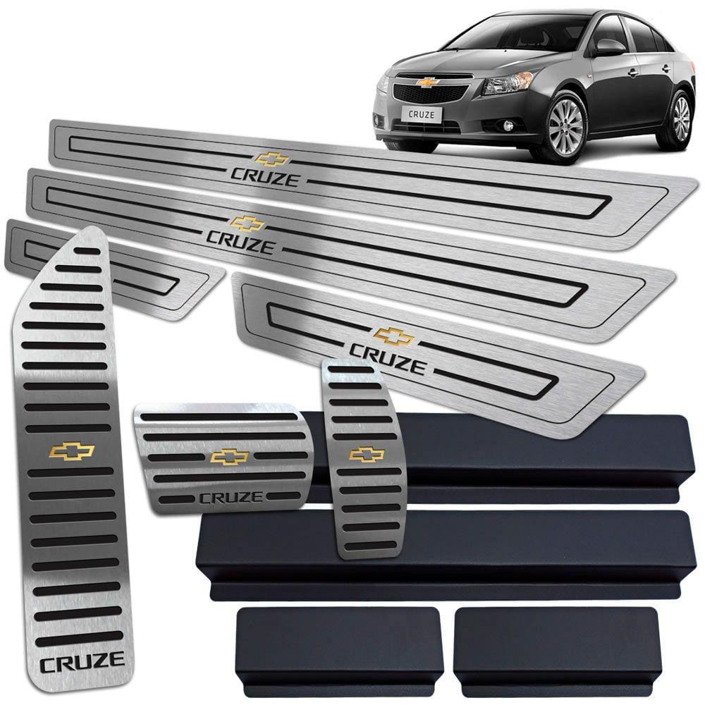Descanso Pedaleira Automático Soleira Cruze 2012 2016 Preto