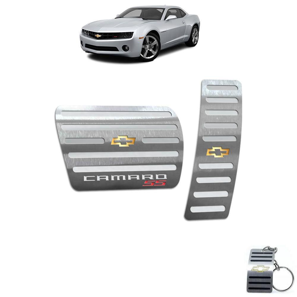 Pedaleiras Automático Em Aço Inox Chevrolet Camaro Ss