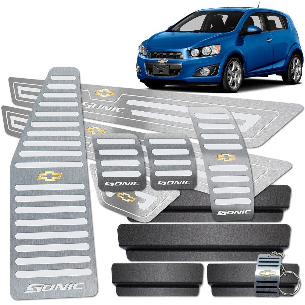 Descanso Pedaleira Manual Soleira Prata Sonic 2012/2014