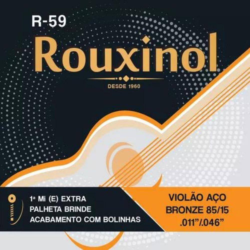 Encordoamento Violão Aço Rouxinol Bronze 85/15 .011 R59