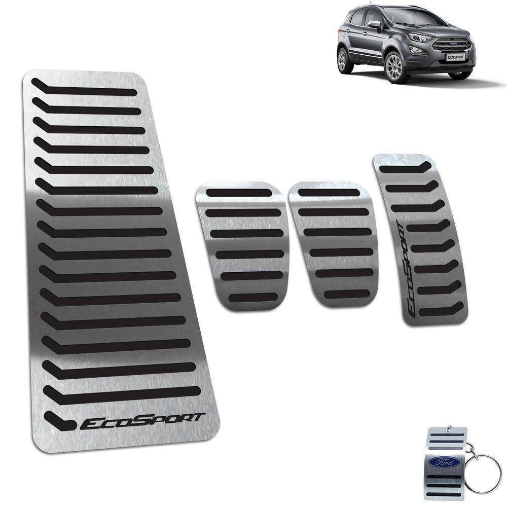 Pedaleira Manual + Descanso Ecosport 2013 A 2020 Preto
