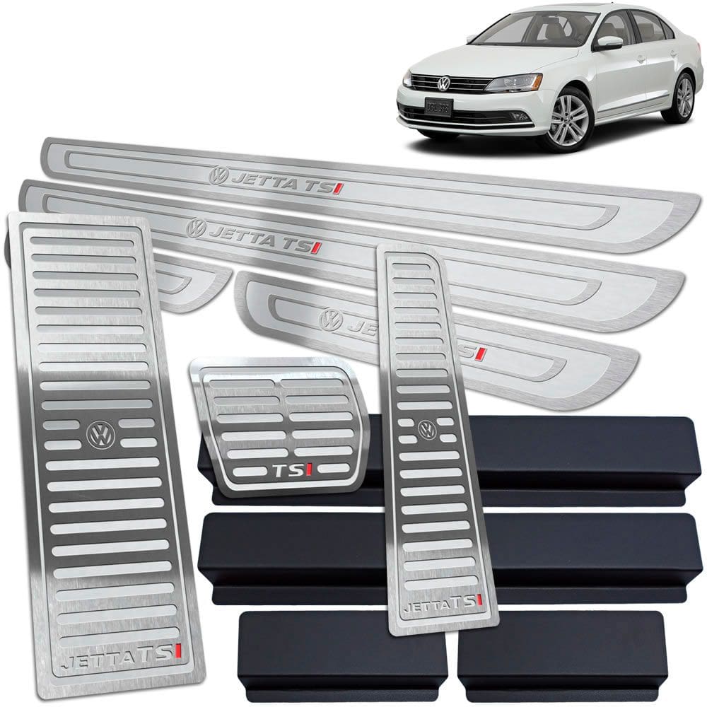 Soleira Pedaleira Automático Descanso Jetta Tsi Prata A.R I