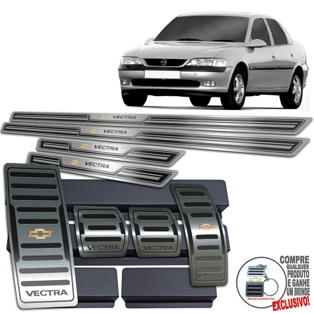 Descanso Pedaleira Soleira Manual Vectra 1996 2005 Preto