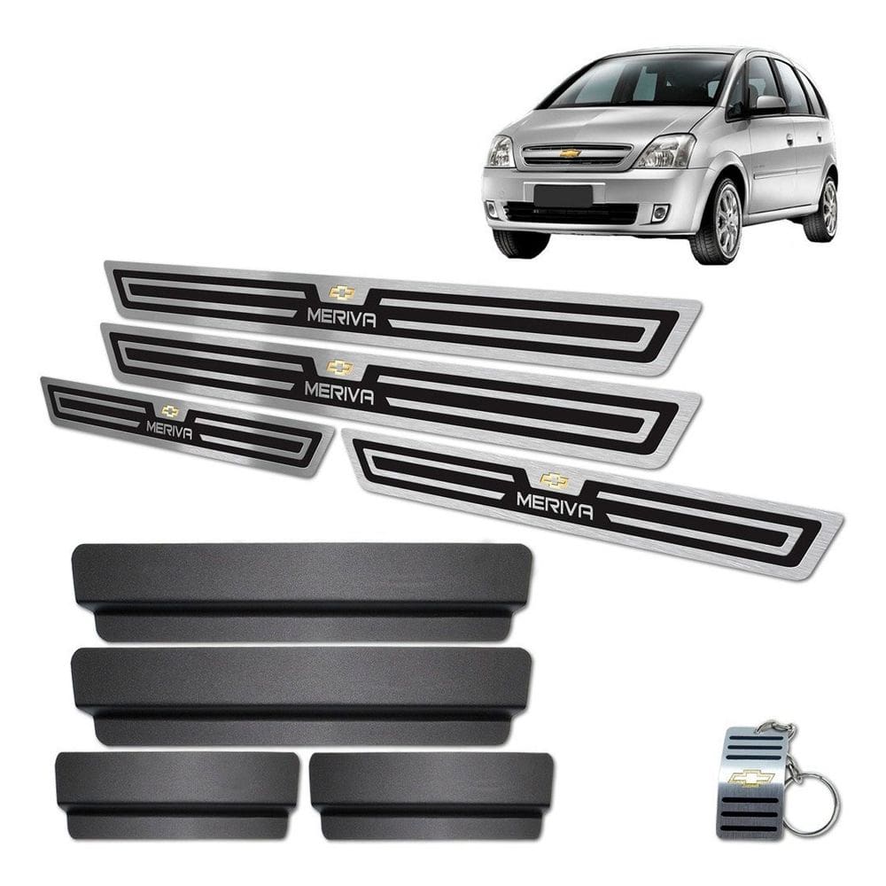 Soleira Preto Alto Relevo Meriva Prata Todos Os Modelos
