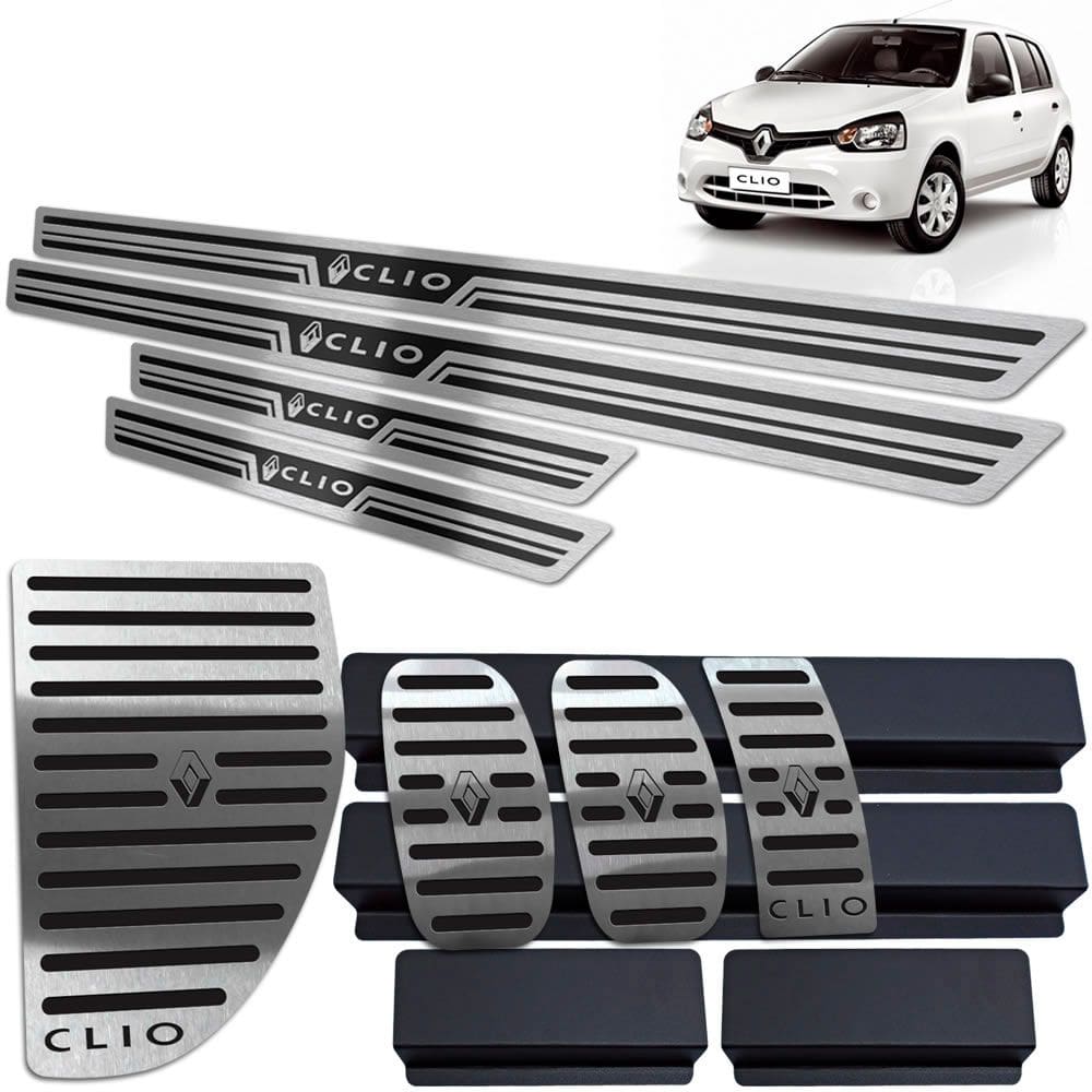Soleira Pedaleira Descanso Clio 2013/2019 Preto AR 4 Portas