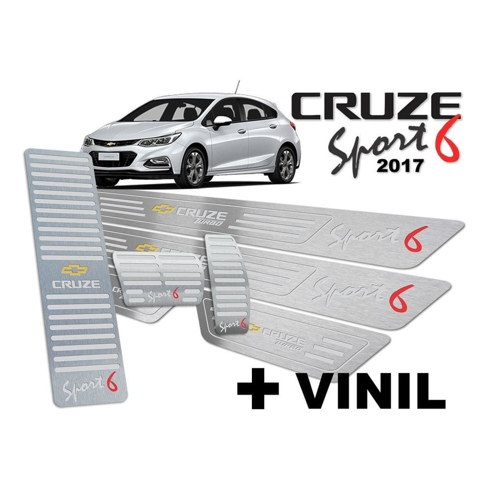 Descanso Soleira Pedaleira Prata Cruze Sport6 2017 A 2020