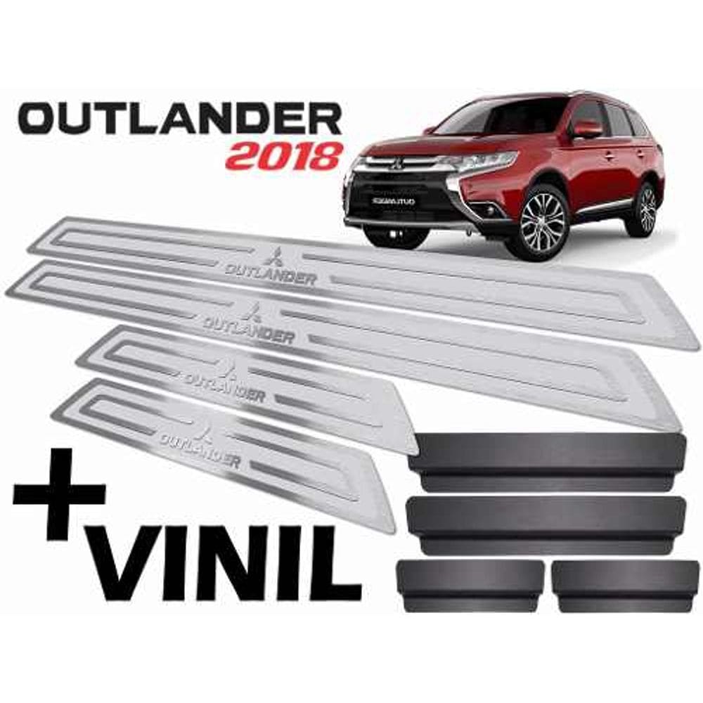 Soleiras Outlander 2018/2020 Com Vinil Prata Alto Relevo