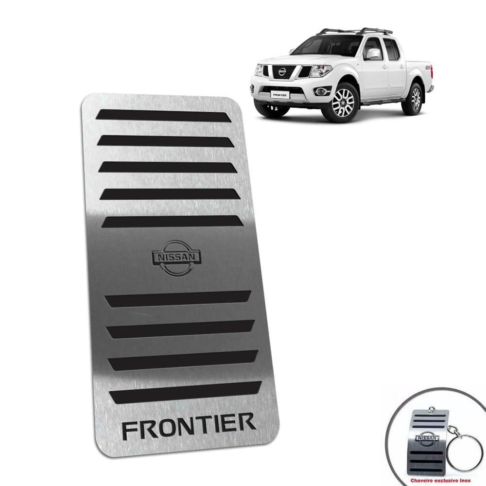 Descanso De Pé Em Aço Inox Nissan Frontier 2005/2017 Preto