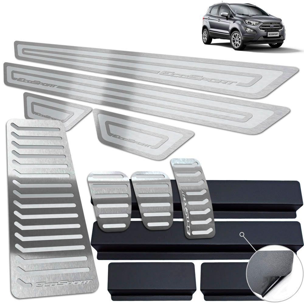 Soleira Pedaleira Manual Descanso Ecosport 2013 A 2020 Prata