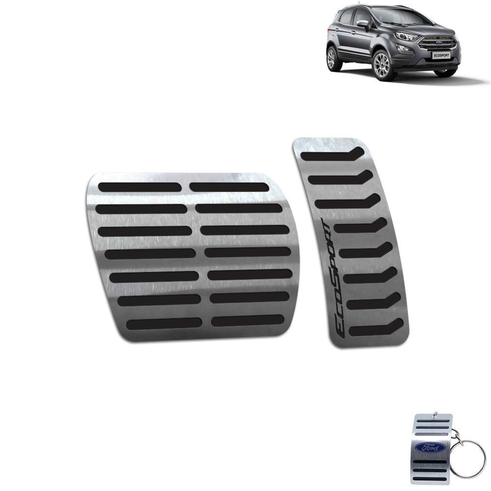 Pedaleira Automático Aço Inox Ecosport 2013 A 2020 Preto