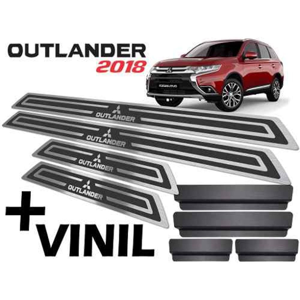 Soleiras Outlander 2018/2020 Com Vinil Preto Alto Relevo