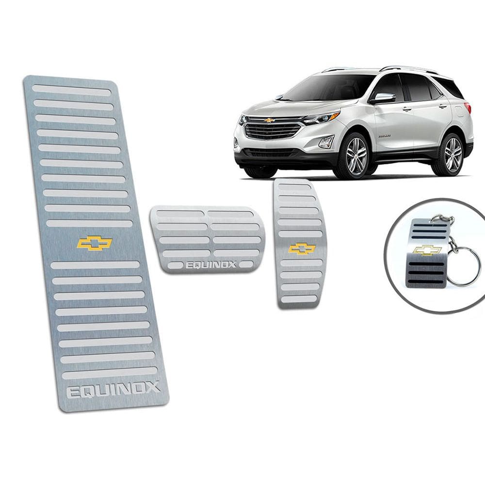 Descanso + Pedaleira Automático Equinox 2018 2019 Prata