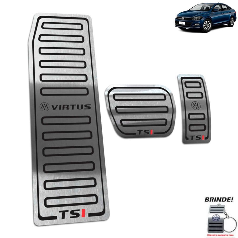 Pedaleira+ Descanso Virtus Tsi 2018 19 2020 Automático Preto