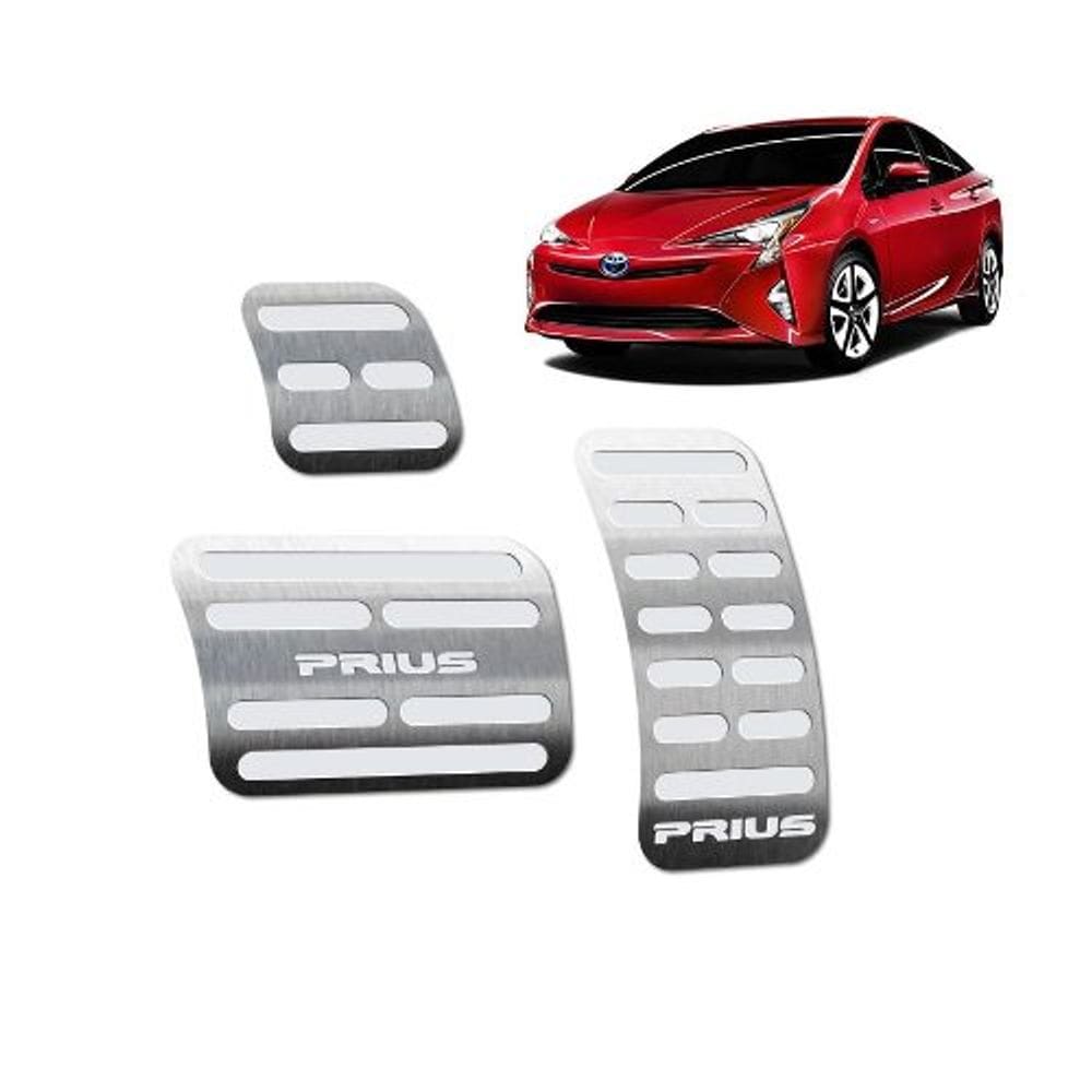 Pedaleiras Em Inox Toyota Prius 2018 Automático Prata