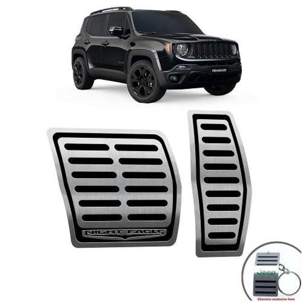 Pedaleiras Jeep Renegade Night Eagle Automático Preto