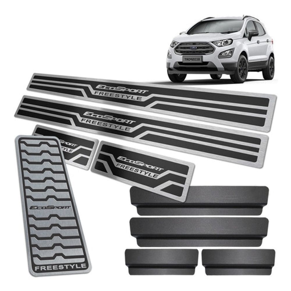 Descanso + Soleira Preto Ford Ecosport Freestyle 2013 A 2020