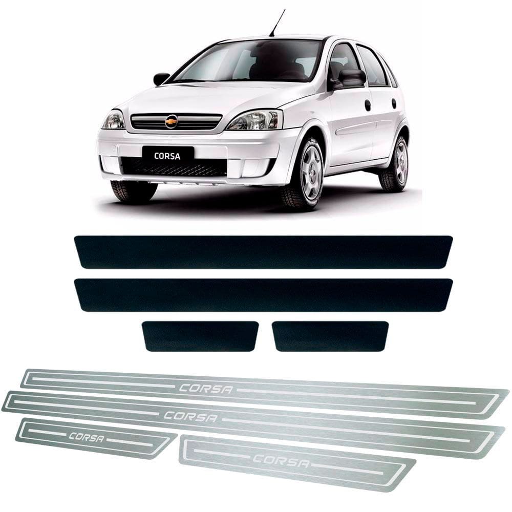 Soleira + Vinil Chevrolet Corsa 2002 Até 2012