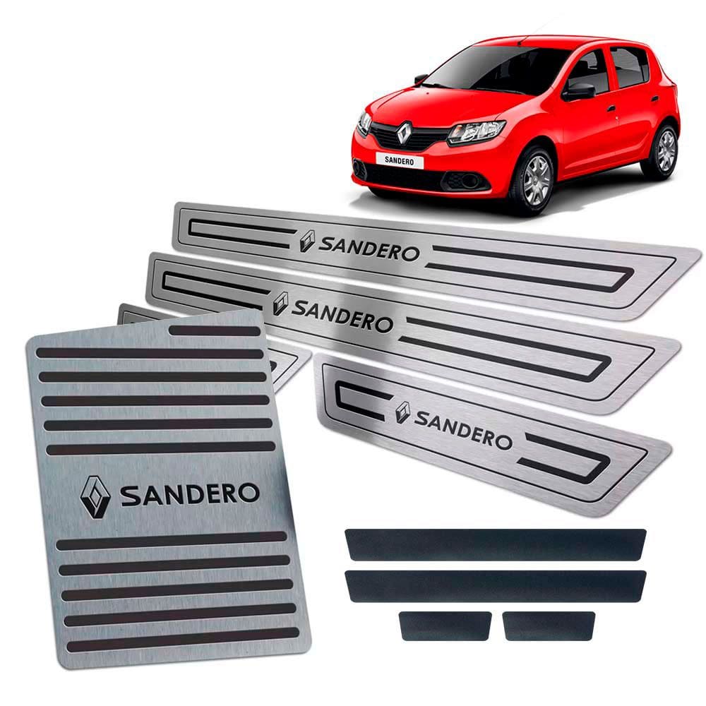 Soleira Vinil Descanso Sandero 2014/2019 Preto Baixo Relevo