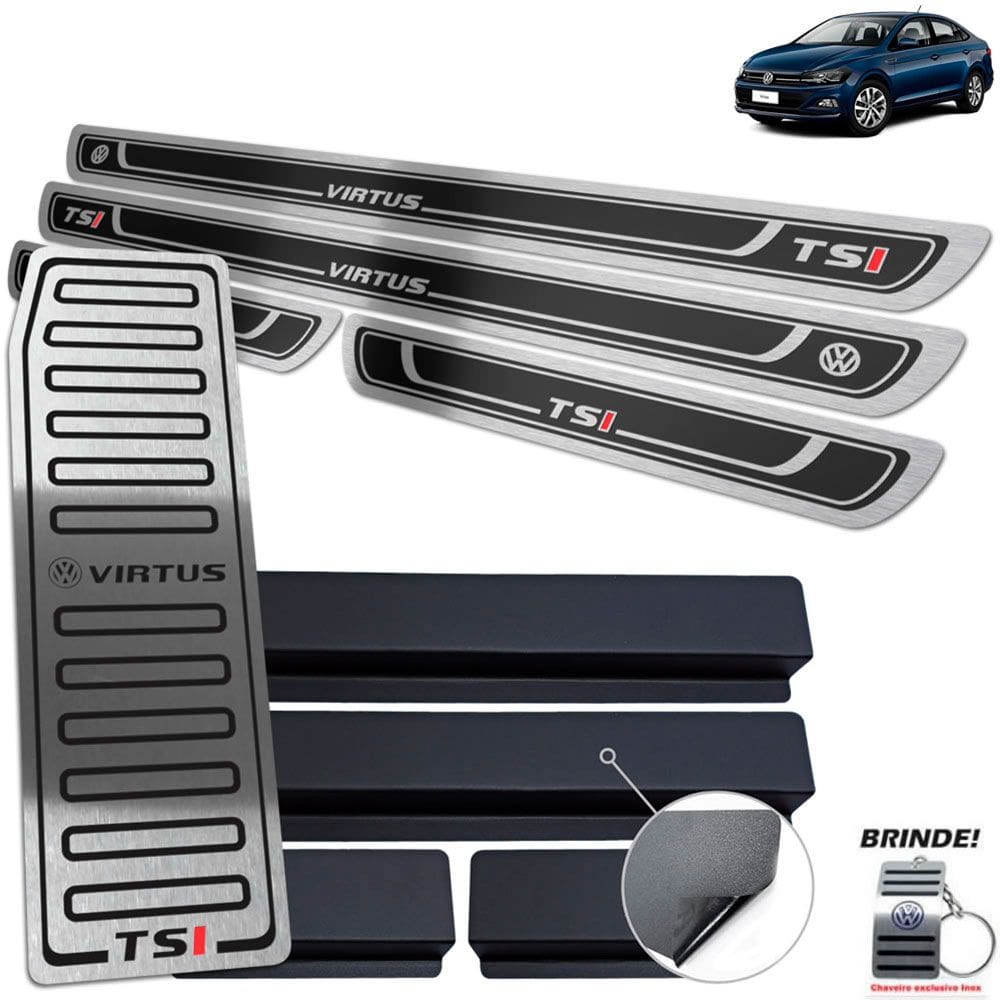 Soleiras Descanso Virtus Tsi 2018 19 2020 Preto Alto Relevo