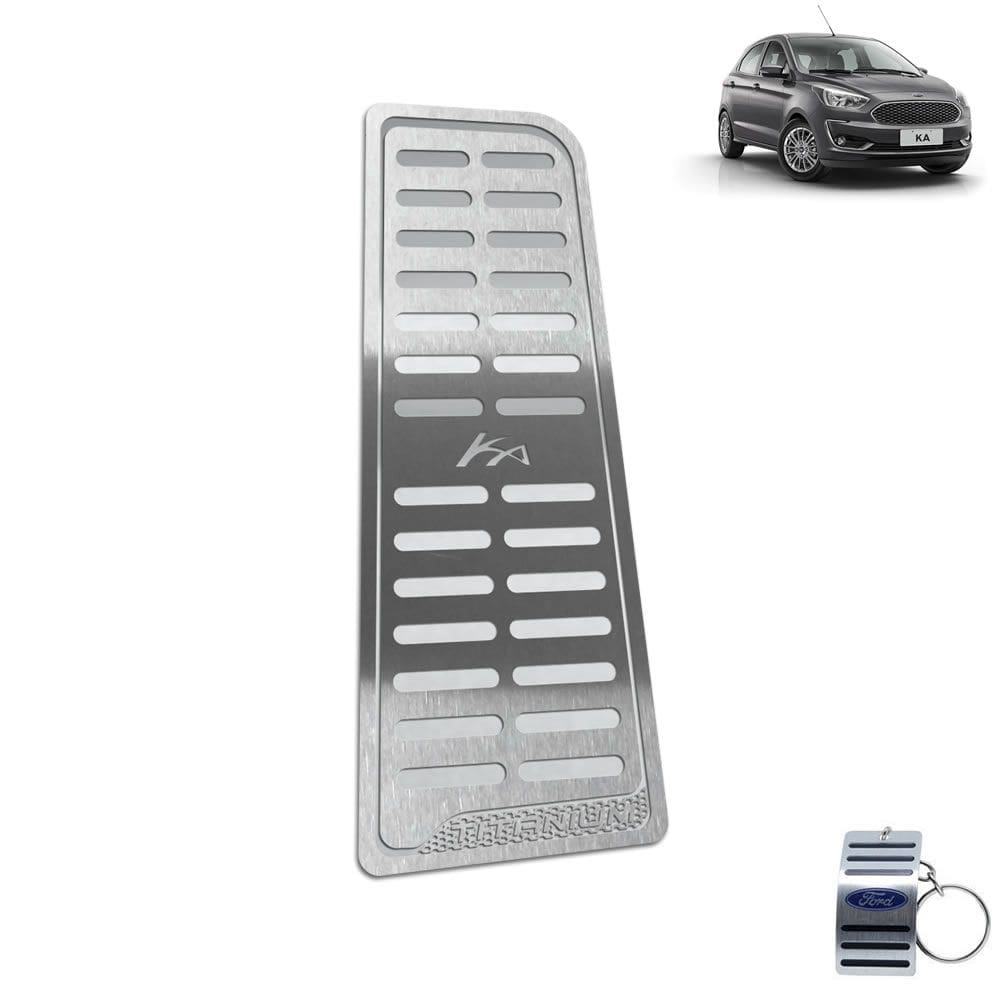 Descanso de Pé Aço Inox Ford Ka Titanium Prata