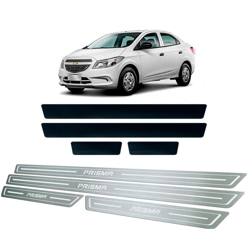 Soleira + Vinil Chevrolet Prisma 2006 Até 2012