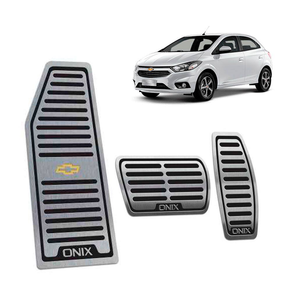 Descanso + Pedaleiras Onix 2013/2019 Automático Preto