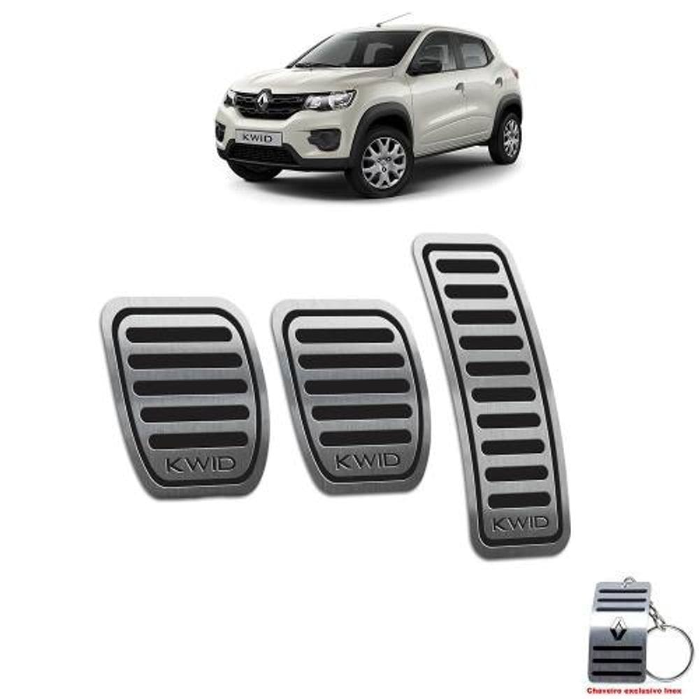 Pedaleiras Manual Renault Kwid 2018/2020 Preto