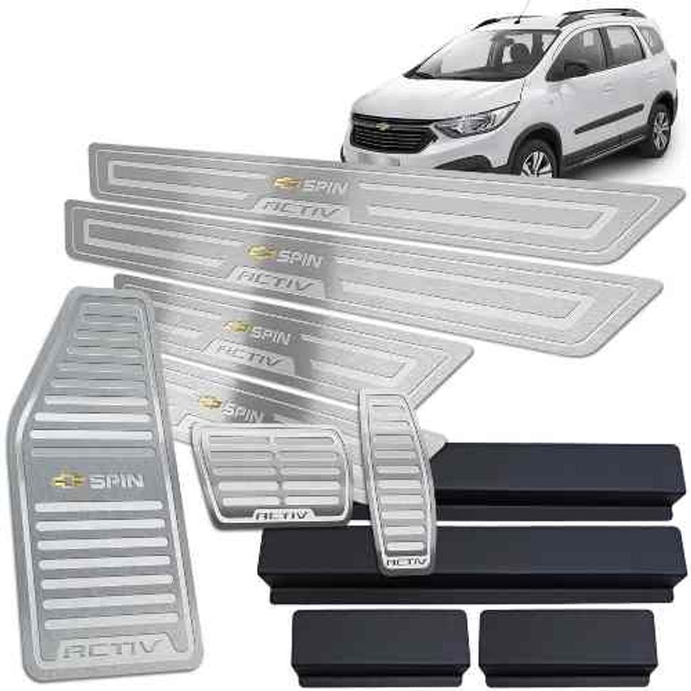 Descanso Pedaleira Soleira Prata Chevrolet Spin Activ
