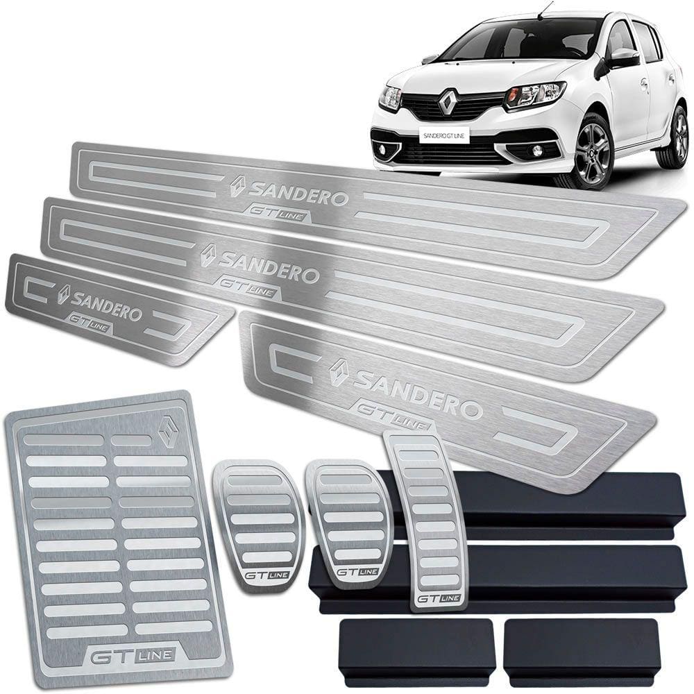 Kit Renault Sandero Gt Line 2014 A 2022 Prata Baixo Relevo