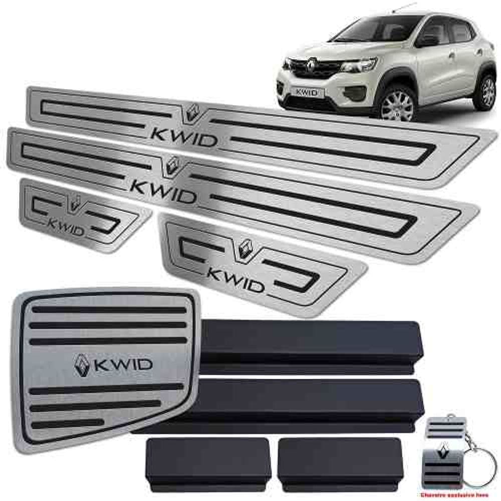 Soleira + Vinil + Descanso Kwid 2018/2020 Preto Baixo Relevo